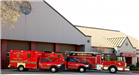 Three Fire Vehicles Parked