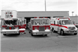 Three Fire Trucks Parked