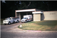 Two Fire Trucks Parked at the Fire Station