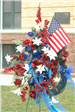 Red White and Blue Memorial Wreath