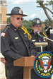 Police Officers Standing at a Podium