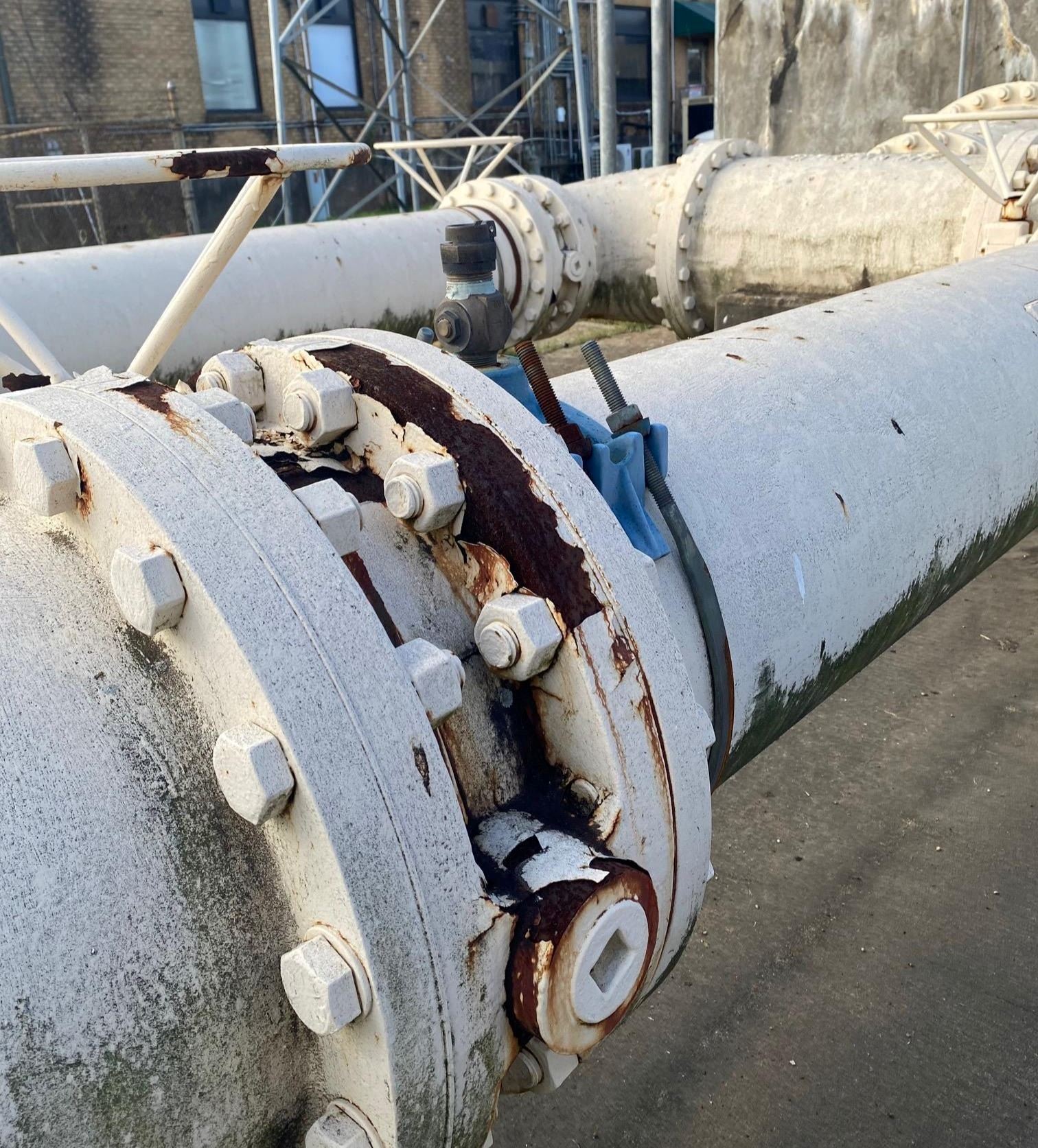water treatment plant pipes