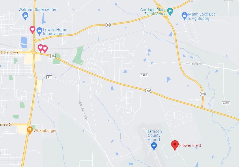 Flowers Fields Buck Sherrod map